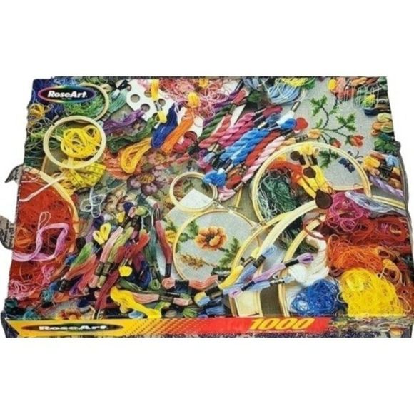 RoseArt‎ 1000 Piece Sew What Jigsaw Puzzle - Picture 1 of 8